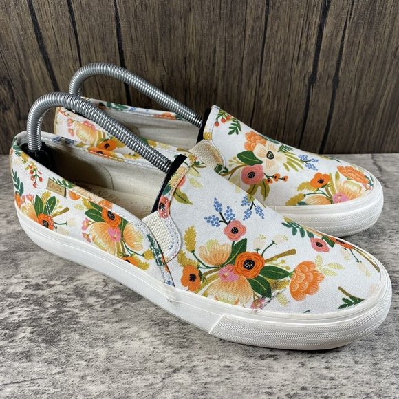 Keds Shoes - Keds x Rifle Paper Co Double Decker Shoes Meadow Floral Slip-On Women’s Size 10